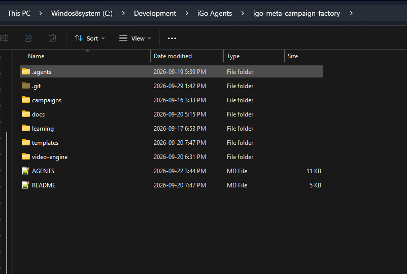 ai agent folder structure example